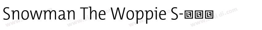 Snowman The Woppie S字体转换